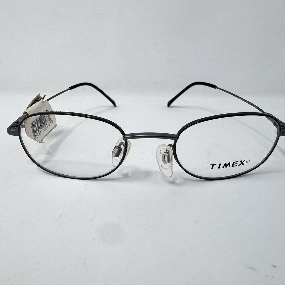 Vintage Timex 1005 Grey Eyeglass Frames 49-20-140 New